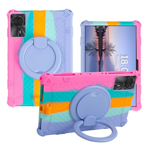 Coque TABWEE T50 et Teclast P50T, étui rose robuste 11 pouces avec support