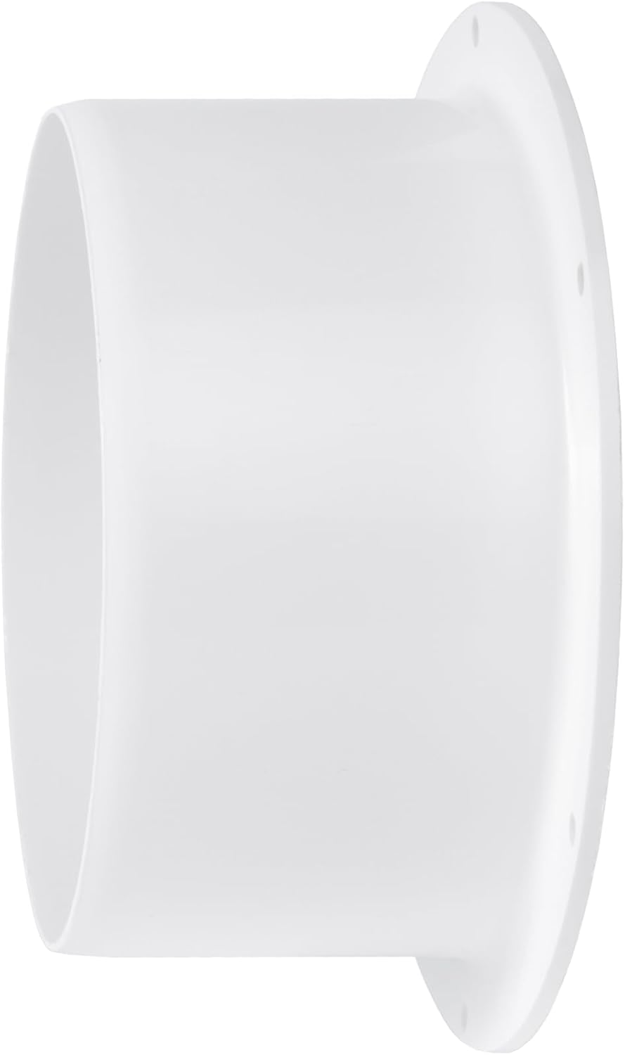 Plastic Wall Mount Flange. air Conditioner. Dryer Hose. Exhaust Fan Wall Mount Flange. PVC or Flexible Round ducting Connector to Wall Vent. HVAC Systems. White - Plastic