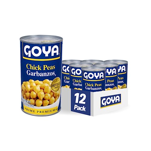 Image of Goya Foods Chick Peas, Garbanzo Beans, 46 Ounce (Pack of 12)