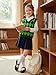 SELINK Boys Girls School Uniform Sweater Vest V Neck Comfy Pullover Trendy Argyle Knitted Waistcoat Vest Grass Green L