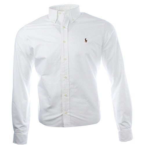 Ralph Lauren Herren Classic Business Hemd (Weiß, L)