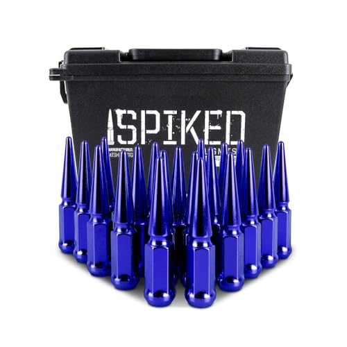 Image of Mishimoto Spiked Lug Nuts, M12x1.5, 20-PC Set, Blue