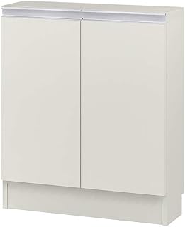 Iwatsuki (IWATSUKI) Storage Shelf with Door to Order Made in 1cm Units Within Width 45-120cm White Width 60cm Depth 19.4 Height 70 Slim Skirting Cut Processing MIO-7060SHWH