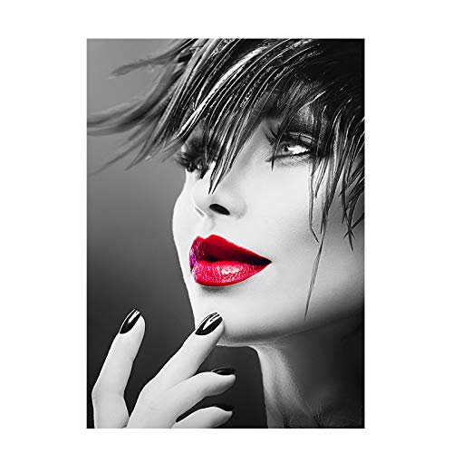 Lip Art Femme peinture grand format pour habiller un mur vide