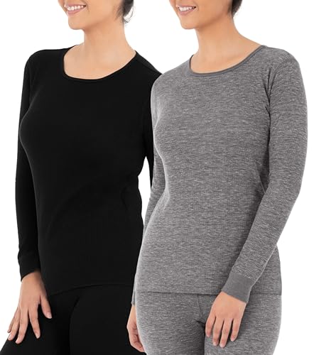 Image of Fruit of The Loom Womens Micro Waffle Premium Thermal Underwear Tee Shirt