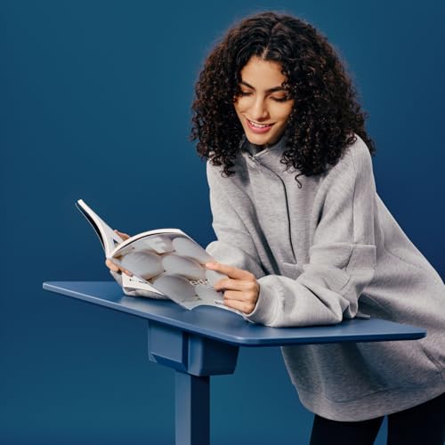 Image of TopJob ANYDESK FOLD Mobile Standing Desk, Portable with Lockable Wheels, Foldable Stand Desk, Rolling Computer Workstations, Used for Home, Couch Side Table, Bedside Table in Bed Room Kitchen