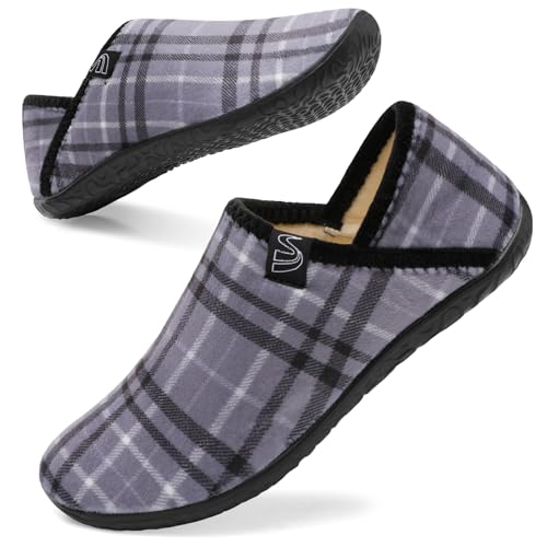 Image of Spesoul Fuzzy House Slippers for Women Men Indoor Closed Back Lightweight Cozy Faux Furry Lining Barefoot House Shoes Slipper Socks for Bedroom Home Office Yoga Outdoor Walking Shoes