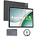 aiprotablet Tablet 10 inch Android 15 Tablets, 12GB RAM 64GB ROM 1TB Expand, Quad-Core Processor, 1280x800 LCD Touch Screen, WiFi 5, Dual Camera, BT5.0, 6000mAh Battery (Black)