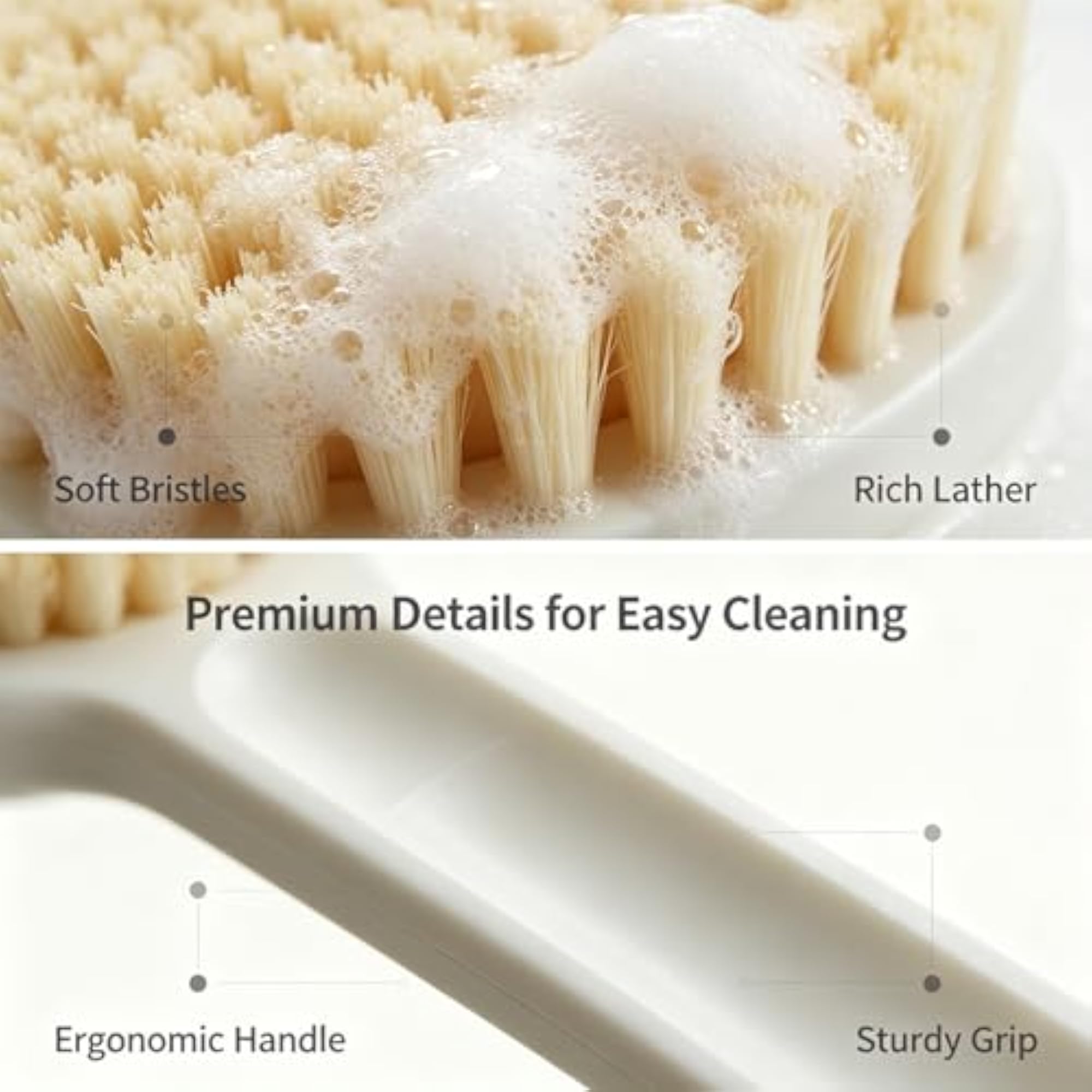 Soft Exfoliating Back Scrubber, 2 Pcs