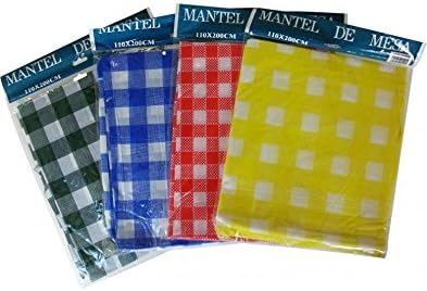 110 x 200cm Gingham Check Table Cover Wedding BBQ Garden Summer Party Tablecloth