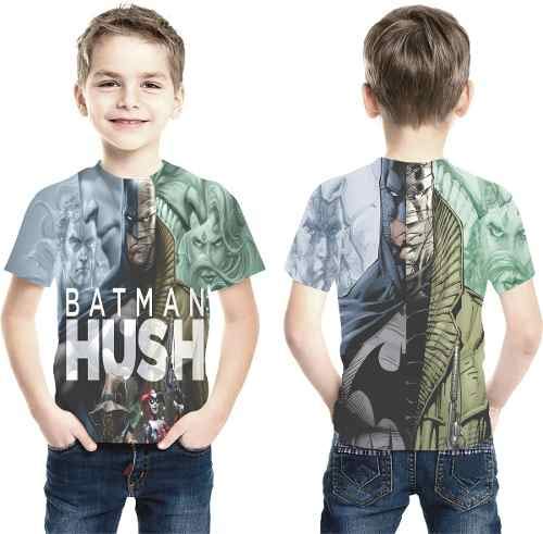 Camiseta Batman Hush Estampa Total Infantil