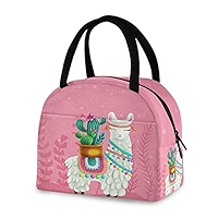 Kfjghhl Sac à Déjeuner Isotherme En Alpaga Cactus
