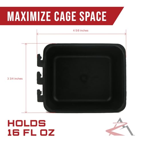 Gobelets noirs pour cage : finissez-en avec l'eau renvers&eacute;e des animaux - 3