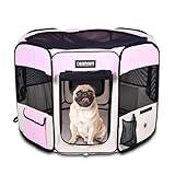 JESPET Pet Dog Playpens 36", 45" & 61" Portable Soft Dog Exercise Pen Kennel with Carry Bag for Puppy Cats Kittens Rabbits, Indoor/Outdoor Use