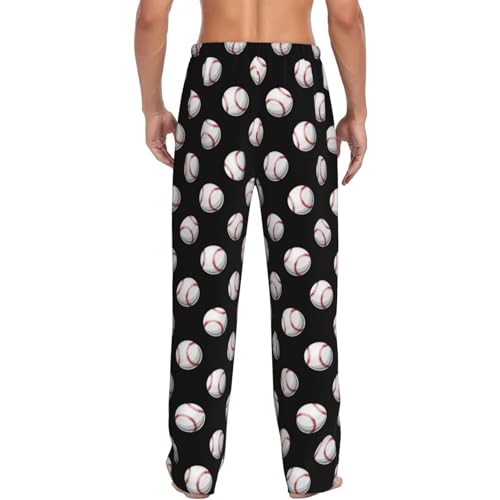 Hockey Equipment Print Men's Pajama Pants Comfort Casual PJ Bottoms Lounge Pants Sleepwear for Men Women3