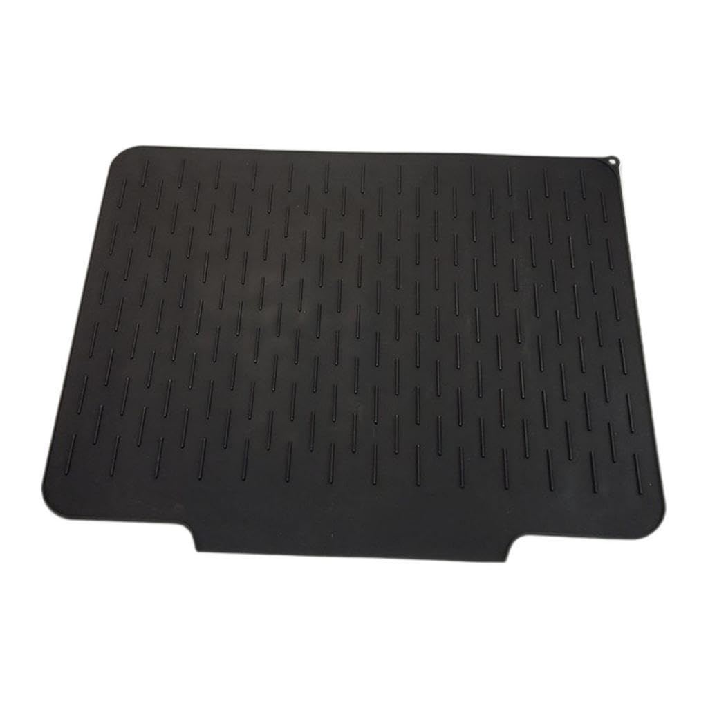 Tapis de séchage vaisselle tampon drainage isolation chaleur noir comptoir