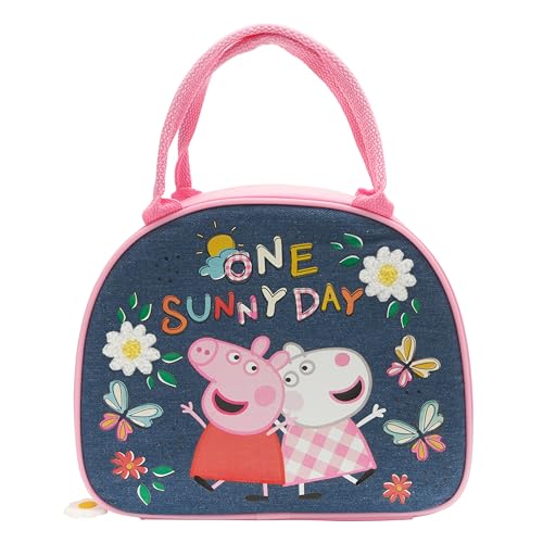 Lonchera Peppa Pig Sunny portameriendas de poliéster infantil para guardería 3
