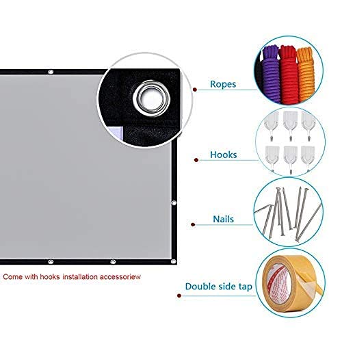 Pantalla para proyector portátil 50 pulg 16:9 plegable miniatura 6
