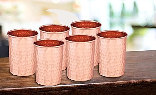 Attraction Place Copper Glass Hammered 250ml (Pack of 12 Copper Glass)