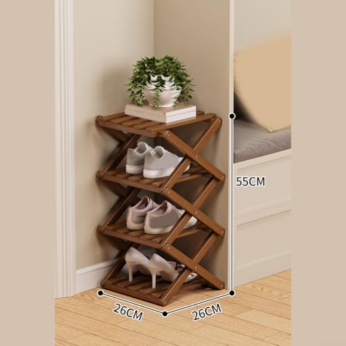 Meuble chaussures pliable bois entrée pour optimiser votre placard - 8