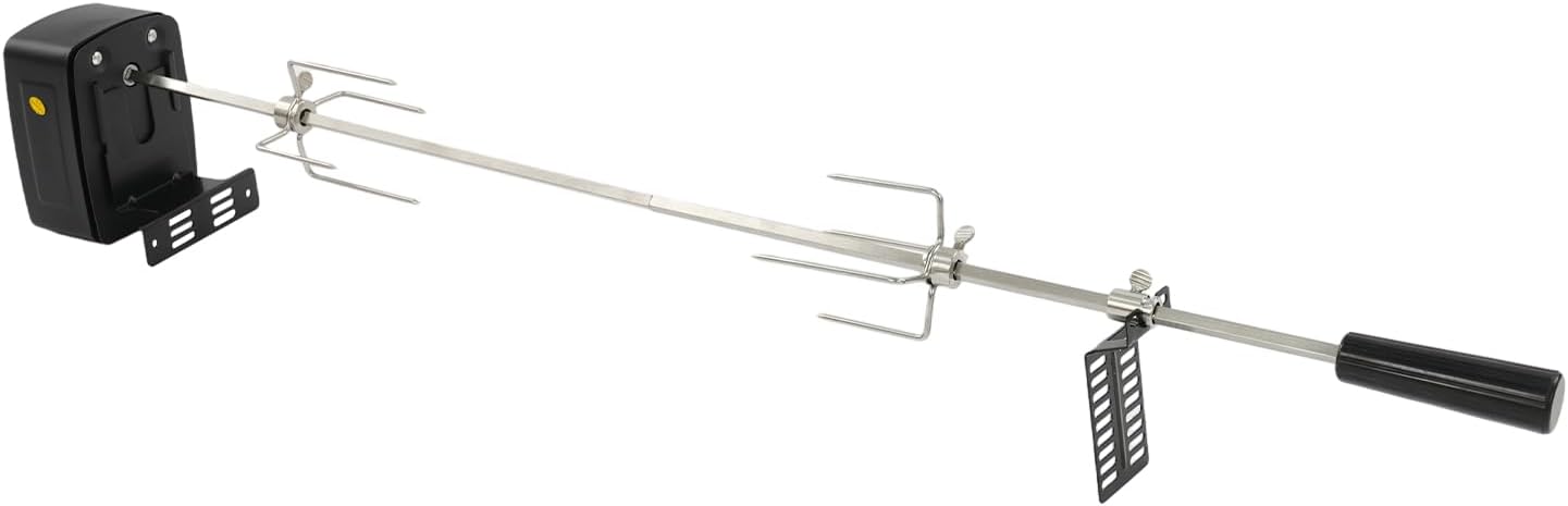 Universal BBQ Grill Rotisserie Kit, 360° Automatic Rotating BBQ Rack