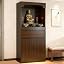 Dark Brown Natural Wood