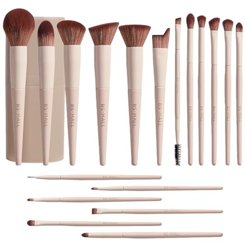 BS-MALL Professional Makeup Brush Set 18 Pcs Premium Synthetic Foundation