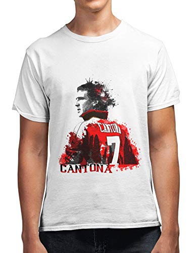 Revind 442 Eric Cantona Paint Art Men's 100% Cotton Round Neck T-Shirt