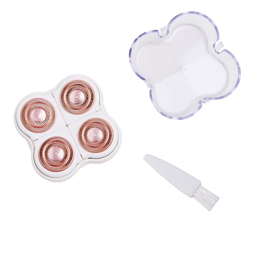 Legs Shaver Replacement Heads for Finishing Touch Flawless Women's Electric Leg Hair Remover Razor Blades Rose Gold