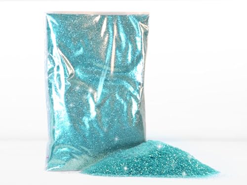 Purpurina en polvo 100 g – Calidad cosmética para cuerpo, uñas y decoración (azul claro)