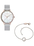  Engelsrufer ERWO-PEARL-01 Uhr Damenuhr Edelstahl vergoldet 3 bar Analog Silber
