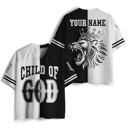 Graphic Tees Summer Novelty Women Men Oversized Child of God Christian Jersey