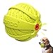 LaRoo Hundespielzeug Hundeball Squeaker, Langlebiges Naturkautschuk Hund Fußball, Quietscher Werfen Hundebälle, Kauspielzeug für Kleine & Große Hunde (9CM Grün)