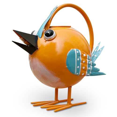 Metal Cute Bird Watering Can,Watering Can Indoor/Outdoor Plants, Decorative & Functional 1.8 L...