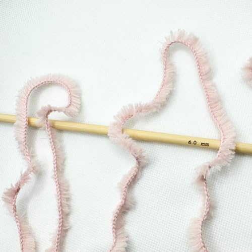 Image of Plush Faux Fur Bulky Yarn, Super Soft Fluffy Fuzzy for Knitting Crocheting Crafting, 100 Gram (3.53 Ounces) 109 Yards (100 Meters) (Misty Rose)