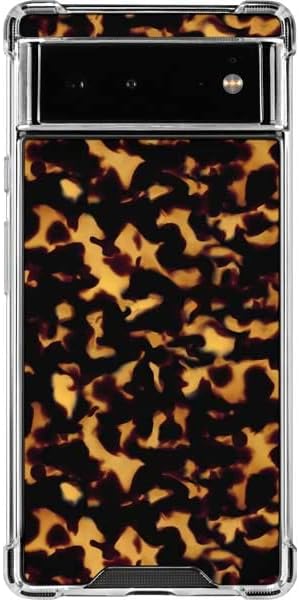 Skinit Clear Phone Case Compatible with Google Pixel 6 - Tortoise Shell Design