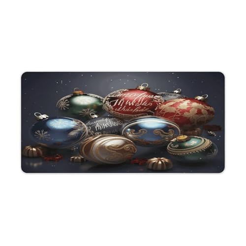 Christmas Balls Desk Pad con base de goma grande