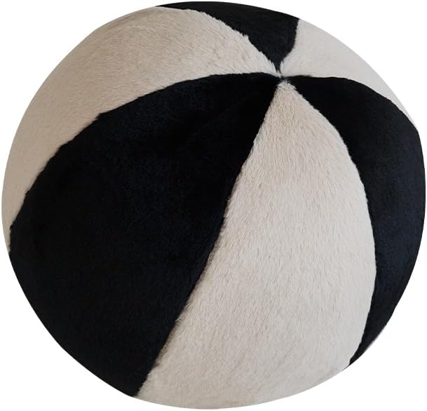 Almohada de felpa simple con cara sonriente de baloncesto, de 11.8 pulgadas, regalo de Halloween, divertida expresión, decoración de habitación