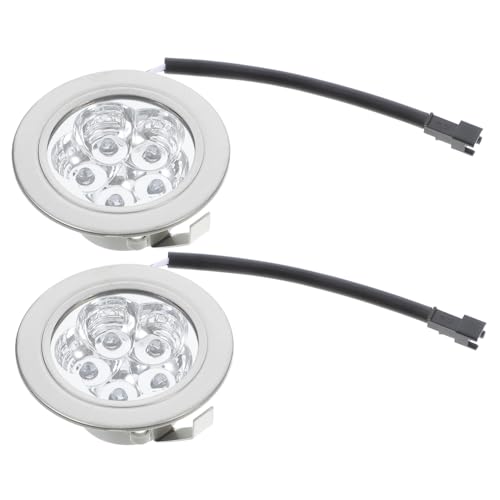 WOONEKY 2Piezas Bombilla LED para Campana Extractora Luz Resistente al Vapor Energía Reemplazo para Cocinas Plata