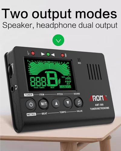 image for Ulumac Aroma 3 in 1 Metronome Tuner for All Instruments - Guitar, Bass