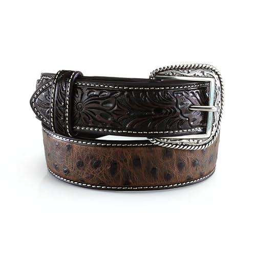 ARIAT Men's Ostrich Print Belt