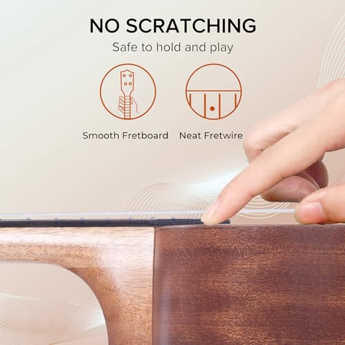Image of ADM Ukulele for Beginners Hawaiian Sapelewood Ukelele Kit for Adult Student Starter Professional Ukalelee Pack Bundle with Free Lessons Gig Bag Strap Nylon String Tuner (Brown-Sapele, 21 Inch)
