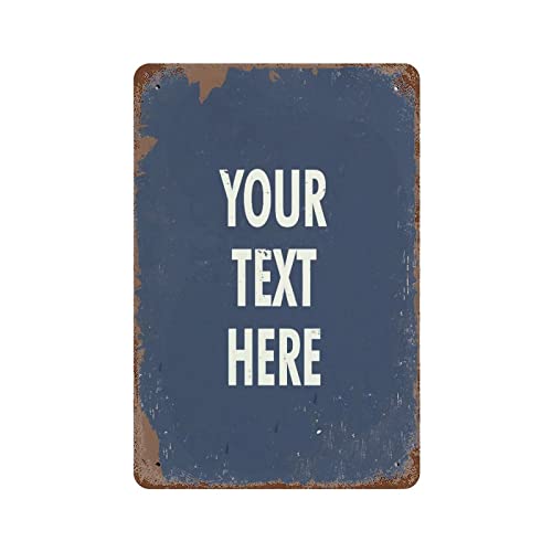 Personalisiertes Metallschild, personalisierbar, personalisierbar, Ihre Idee, Ihr Text hier, Aluminiumschild, auf Bestellung gefertigt, Blechposter, Vintage-Heimdekoration, Wandschild für Haustür Personalisiertes Metallschild, personalisierbar, personalisierbar, Ihre Idee, Ihr Text hier, Aluminiumschild, auf Bestellung gefertigt, Blechposter, Vintage-Heimdekoration, Wandschild für Haustür