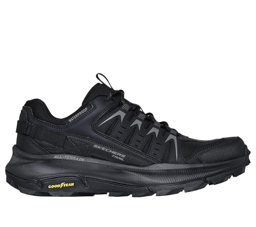 Skechers, Zapatillas de Trekking Hombre, Negro, 42 EU