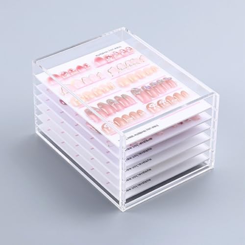 Boîte de rangement acrylique anti-poussière pour trier facilement ses capsules d'ongles - 4