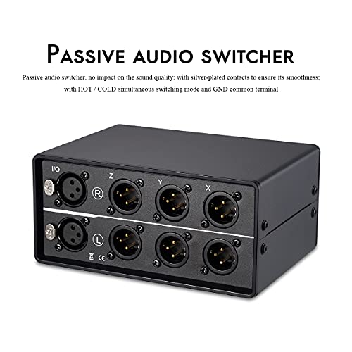 Boîtier de comparaison multi-sources XLR passif avec fiches plaquées or - 4