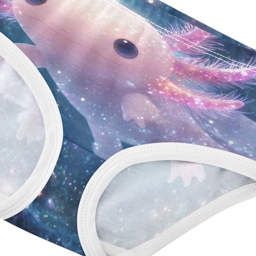 Girls Underwear Soft Cotton Axolotl Kids Panties in Sizes 2/3t, 4t, 5t, 6 and 84