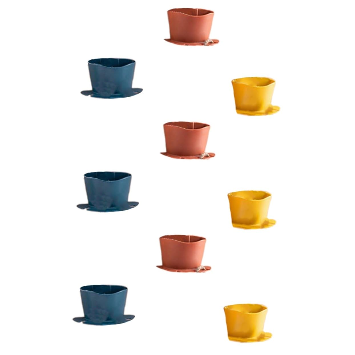 PRETYZOOM 9piezas Soporte De Cepillos De Dientes Multifuncional Estante De Almacenamiento De Autoadhesivo para Baño Diseño Sin Perforación Naranja Azul Oscuro Rosa