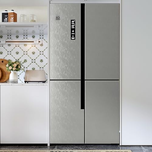 VaryPaper Peel and Stick Silver Grey Wallpaper 40cmx200cm Stainless Steel Contact Paper for Kitchen Countertops Sticky Back Plastic Metallic Washable Kitchen Wallpaper Dishwasher Fridge Stickers - Image 3