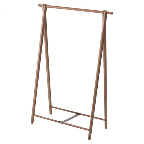 旭川家具 コサイン ドレスラック(ワイド) ウォルナット [ 旭川家具 北海道 旭川市 木製 家具 コート掛け ハンガーラック 洋服掛け 木製ラック 選べる樹種 シンプル ナチュラル 手作り 北欧 おしゃれ 天然木 無垢 ]_02013